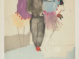 an image of a painting of a man and a woman with flowers in their hair