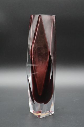 MURANO V. NASON & C. Venise - Beau vase en cristal à décor facett...