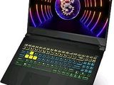 a laptop with a dragon on the screen on a white background
