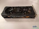 a close up of a video card sitting on top of a table
