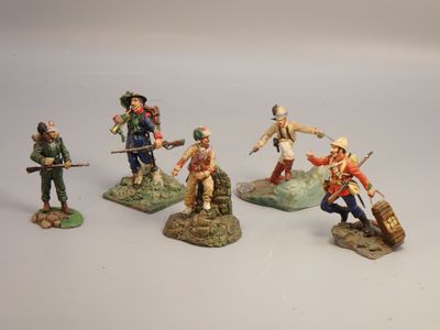 Figurines d'artistes - Coloniaux - 54 mm, Italiens et anglai…