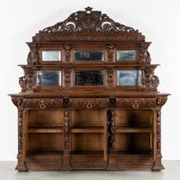 Impressionnant buffet ou cabinet de chasse français, richeme… (photo 3)