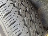 a close up of a tire on a vehicle