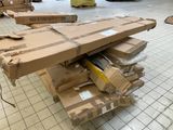 many boxes stacked on top of each other on the floor