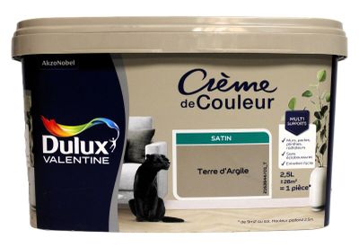 un gros plan sur un pot de peinture sur lequel est assis un chat