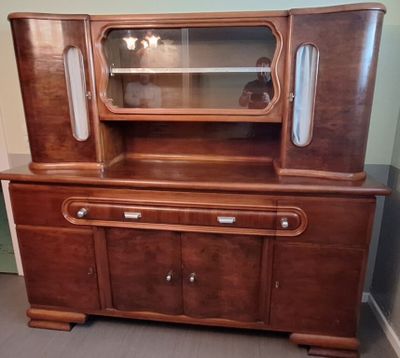 Buffet de style Art Déco. Buffet en 2 parties en bois de pla…