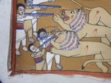 a picture of a painting on the wall of a building