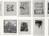 plusieurs photographies en noir et blanc représentant divers types d’œuvres d’art