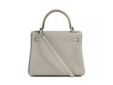 a white handbag on a white background