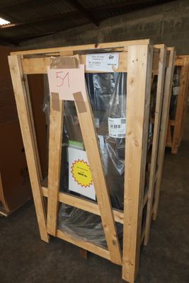 a picture of a wooden frame with a sign on it