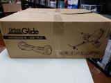 a cardboard box with a picture of a skateboard inside of it