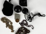 a lot of items that are laying out on the table