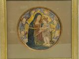 une image d'un tableau représentant une femme tenant un enfant sur ses genoux