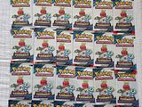 une pile de cartes à collectionner pokemon posée sur une table