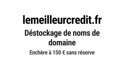 Nom de domaine lemeilleurcredit.