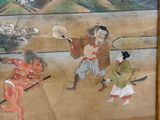 a picture of a painting on the wall of a building