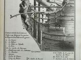 un vieux livre sur lequel figure le dessin d'un bateau