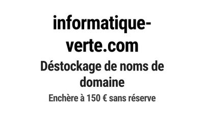 Nom de domaine informatique-verte.