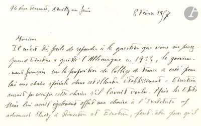 an old handwritten letter with a black ink writing on a white paper