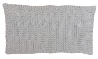 Dessus de lit en coton au crochet à fond ivoire à décor de f…