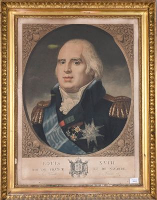 un vieux portrait d'un homme en uniforme militaire, dans un cadre doré