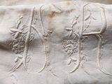 a close up of a piece of cloth with embroidery on it