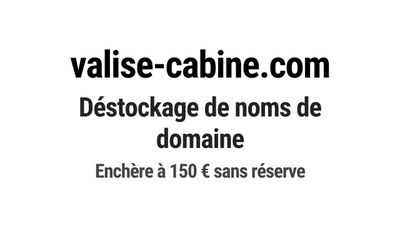 Nom de domaine valise-cabine.com.