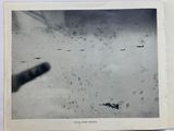 an old black and white photo of airplanes flying in the sky
