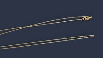 CHAINE SAUTOIR en or jaune 750 mil. maille jaseron. Poids 7,5 g L. 116 - Photo 1