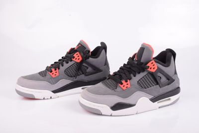 Nike Air Jordan 4 Retro « Cool Grey / Noir - Orange infrarouge »