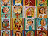 une image représentant un tableau où l'on voit un groupe de personnes aux visages différents
