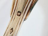 a close up of a spoon and fork on a table