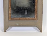 Miroir d'entre deux type "trumeau" en bois et stuc laqué crè… (photo 3)