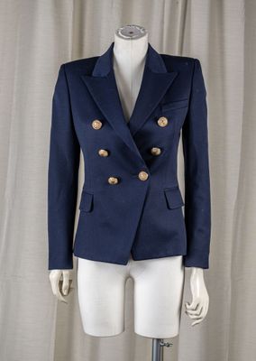 BALMAIN par Olivier Rousteing Blazer en gabardine de laine m…
