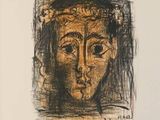 l'image d'un dessin du visage d'une femme sur un morceau de papier