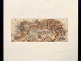 framed print of a painting of a horse running in a field