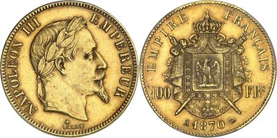 an image of a gold coin with a crown on top of it