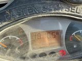 a close up of a meter on a motorcycle