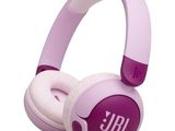 the jbl headphones are purple and white