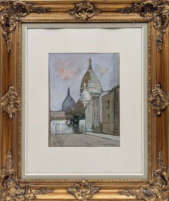 une image représentant un tableau d'une église dans un cadre doré