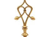 an image of a gold candle holder on a white background
