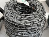 a coil of barbed wire sitting on a table