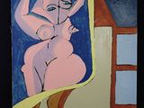 l'image d'un tableau représentant une femme nue assise sur une chaise