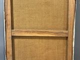 an old wooden frame with a piece of wood sticking out of it