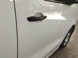 a close up of a car door handle on the side of the car