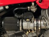 a close up of the engine of a motorcycle