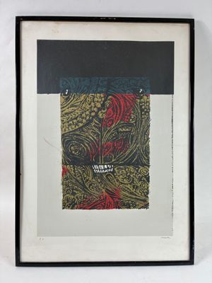 MASSOTA (XXème) - Les yeux noirs - Lithographie couleurs sig…
