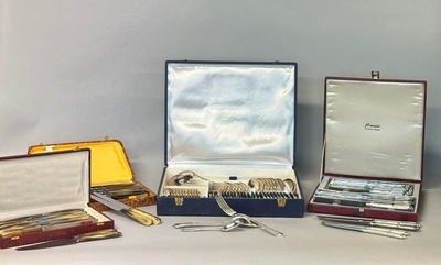 three different types of silverware in a case