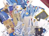many different types of business cards on the table