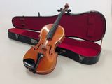 a violin that is sitting in a case on a table